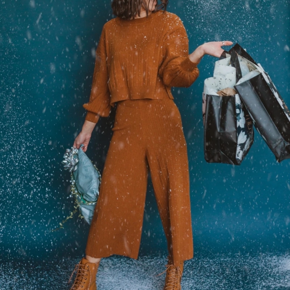 Piper and Scoot Scott Rib Set in Camel